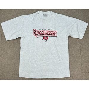 Logo Athletic Vtg Made In USA Single Stitch NFL Tampa Bay Bucs T-Shirt Size L